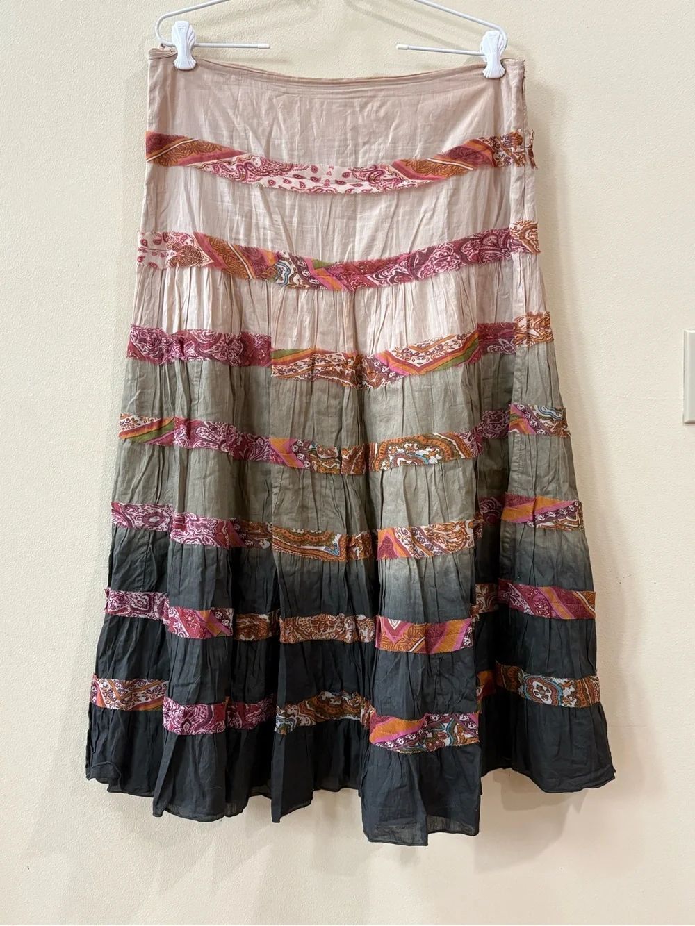 Boho Tiered Maxi Skirt